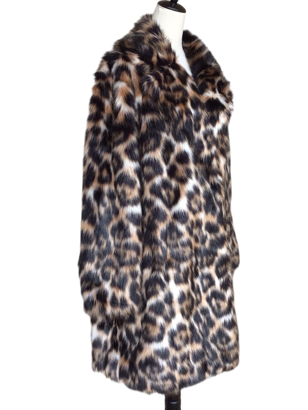 Trina Turk Dianella Leopard Faux Fur Jacket NEW - Picture 3 of 8